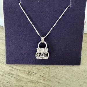 White Gold  Pendant Necklace